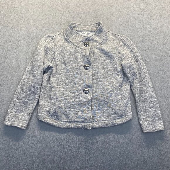 CAbi Womens Gray Hour Glass 3 Button Knit Blazer 596 Size‎ Large,Outdoor,Preppy - Picture 1 of 12